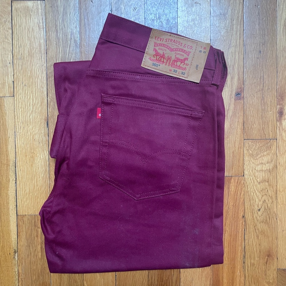 Levi’s Maroon 32X32 Mens Jeans
